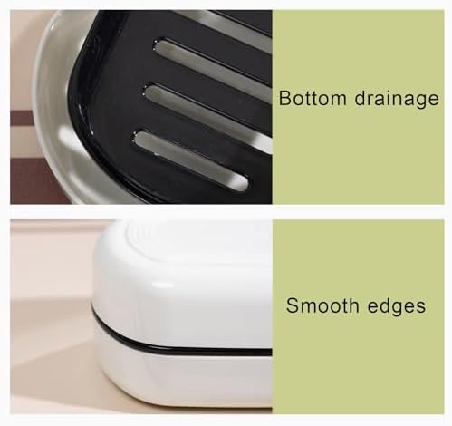Loyliawa Soap Dishes with Lid and Draining Rack
