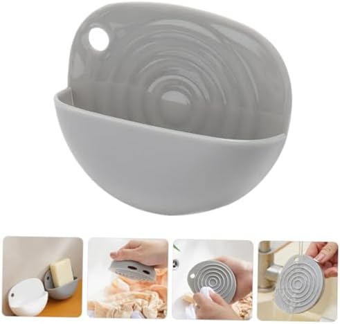 ABOOFAN Mini Washboard with Soap Case Holder