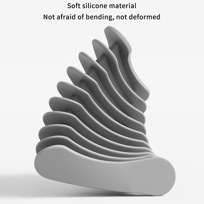 Silicone Soap Dish with Drainage and Non-Slip Base