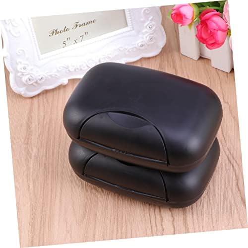 MUCKLILY Portable Soap Holder Travel Friendly Black