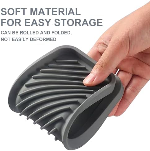2 Pack Silicone Soap Dish Multipurpose Sink Organizer