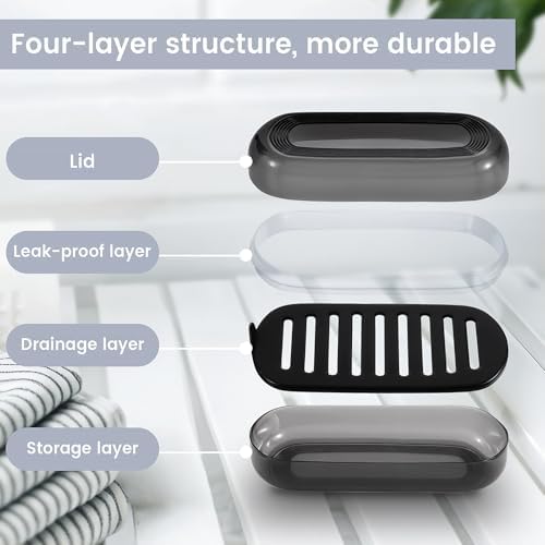 Bar Soap Travel Case with Lid and Drainage