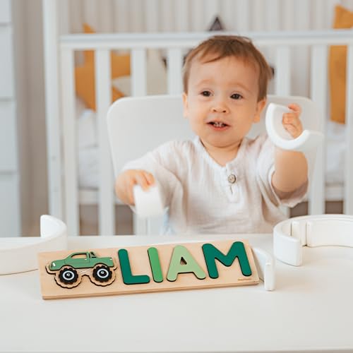 Personalized Wooden Name Puzzle for Toddler Boy