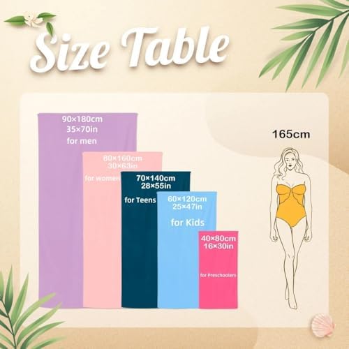Personalized Beach Towel with Name - Custom Striped Design