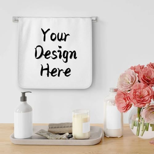 Custom Personalized Coral Velvet Bath Towels - 16 x 28