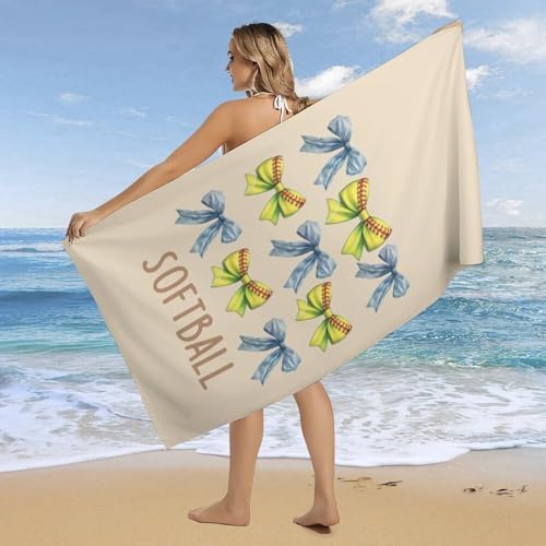 Soft Fluffy Oversized Beach Towel 32x64 Inch Microfiber