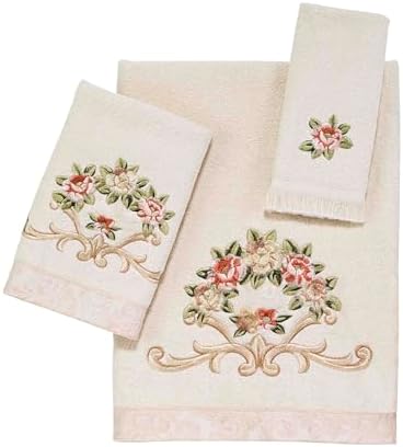 Avanti Linens 3pc Towel Set - Rosefan Collection