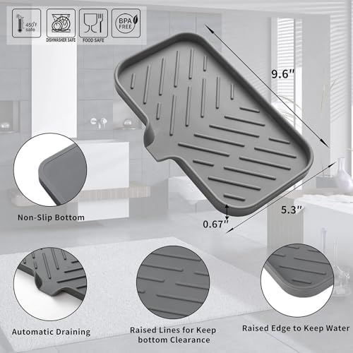 Silicone Soap Dish with Drain for Bathroom and Kitchen Use 1