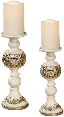 Touch of Class Abimbola Ivory Candleholder Set of Two