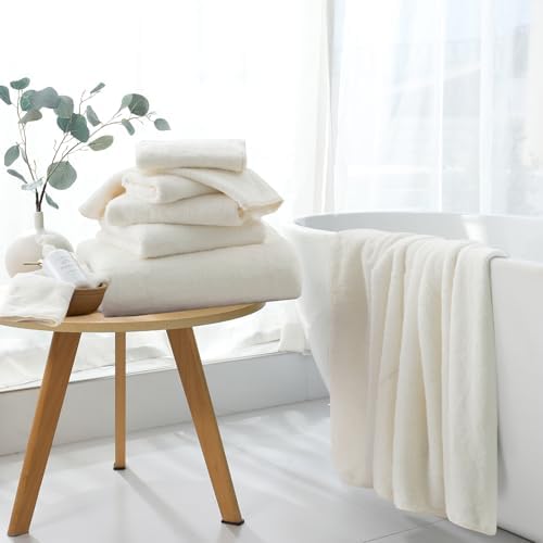 MAGGEA Extra Large Bath Sheet 4 Pack - 35x70 Inch
