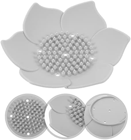 WESIEVYA 2Pcs Flower Soap Holder Drainage Design for Kitchen Hotel Bathroom Use
