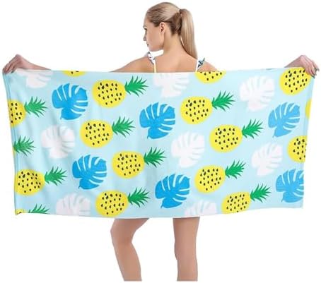 VEBERO Oversized Beach Towel 30x60 Inch Quick Dry