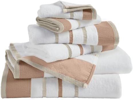 Great Bay Home Decorative Bath Towel Set 6 Piece