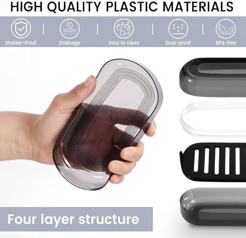 Bar Soap Travel Case with Lid and Drainage