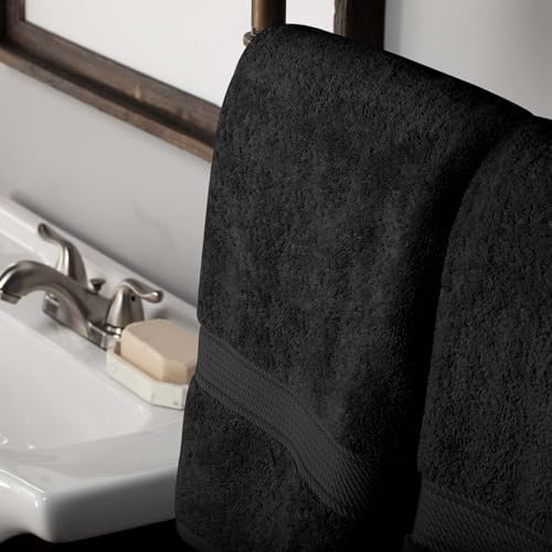 Superior Egyptian Cotton 10-Piece Towel Set - Black
