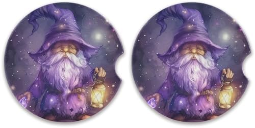 Takiito Fantasy Gnome Car Coasters 2 Pack