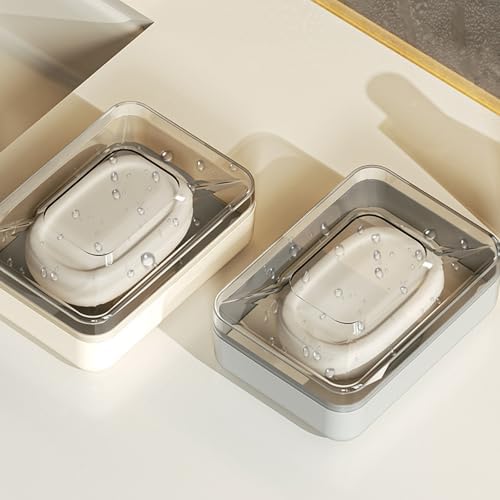 TNNOKL Creative PET Soap Holder for Bathroom and Travel