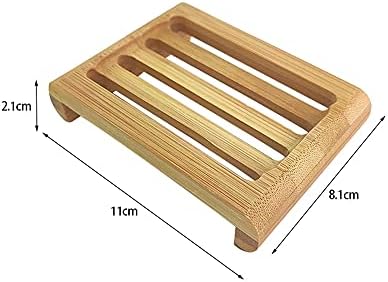 HUKK Bamboo Soap Dish with Drainage and Style