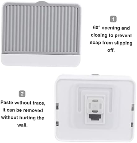 Luxshiny Wall-Mounted Soap Dish Grey