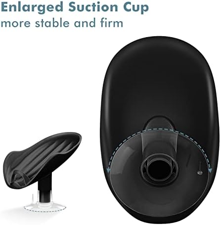 NPET Self Draining Soap Dish with Suction Cup Space-Saving and Durable