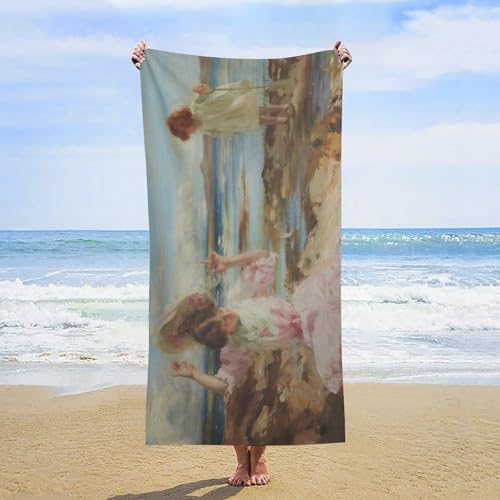 AMEIZHUB Large Beach Towel Quick Dry
