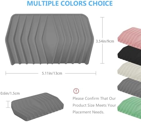 KIACFFH Silicone Soap Dish with Drainage for Kitchen and Shower