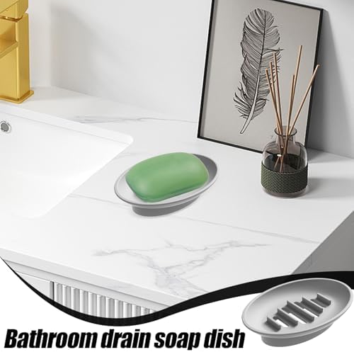 Silicone Soap Dish Holder for Shower and Kitchen 1