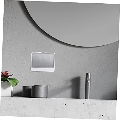 Modern Wall-Mounted Soap Dish with Hidden Storage Grey