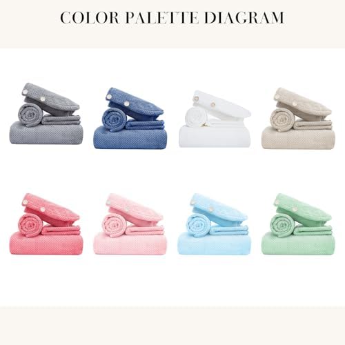 MaopaoBeauty 35x70 Extra Large Towel Set of 4