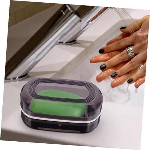 STOBAZA Leakproof Travel Soap Dish with Lid for Camping and Bathroom