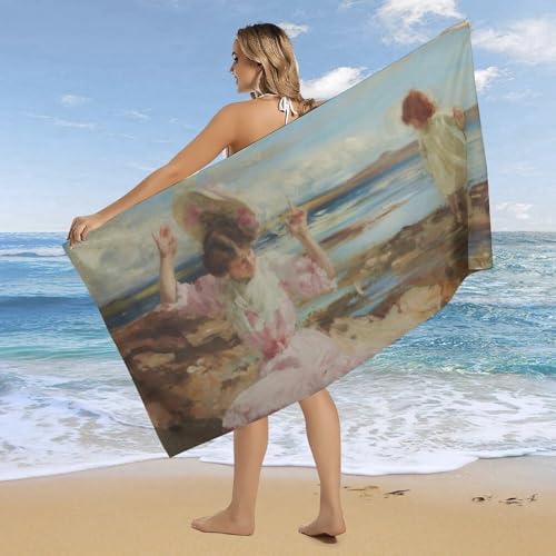 AMEIZHUB Large Beach Towel Quick Dry