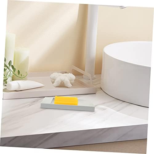 PRETYZOOM 2-Piece Self-Draining Soap Dish for Countertop Bathrooms and Kitchens