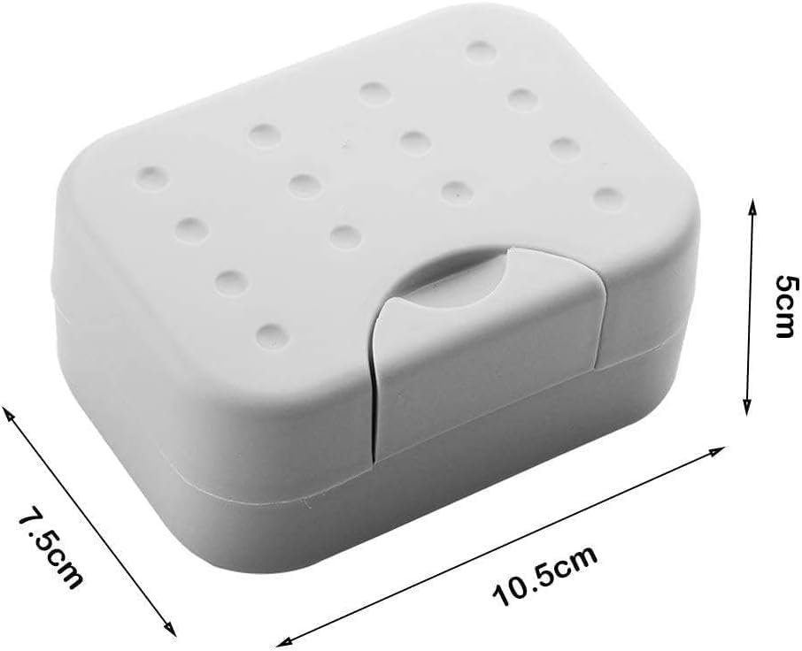 Zhuluck 1Pc Gray Soap Holder with Drainage 1