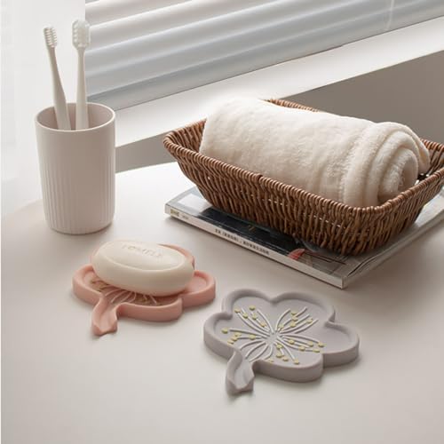 Soft Silicone Flower Soap Holder for Bathroom