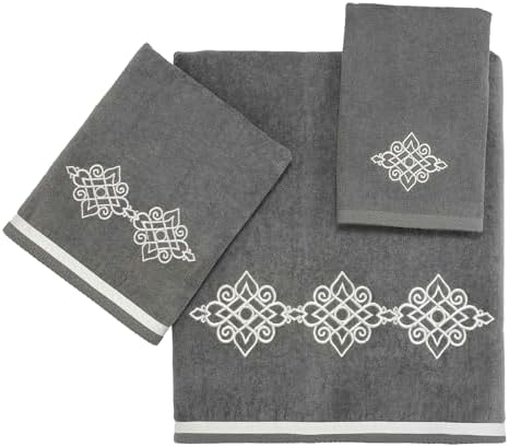 Avanti Linens Fingertip Towel - Soft Absorbent Cotton Nickel 18x11