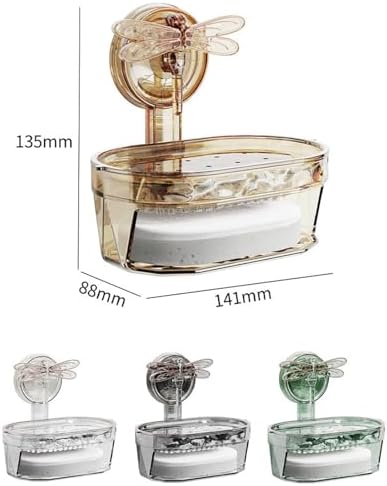 BILIKEYU Wall Mounted Double Layer Soap Dish Holder