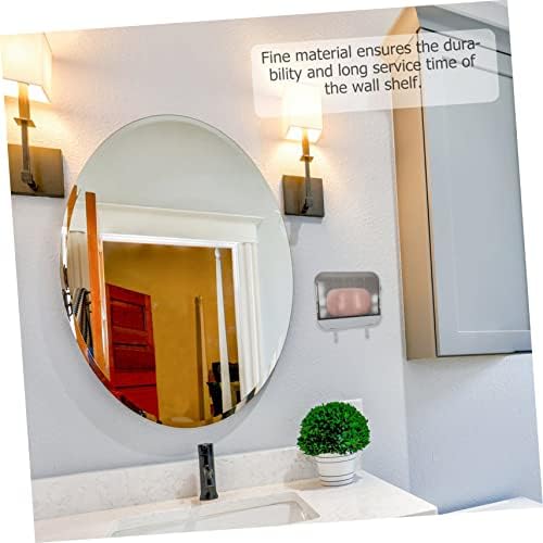 Happyyami 2 Hooks Wall Mount Soap Dish Holder