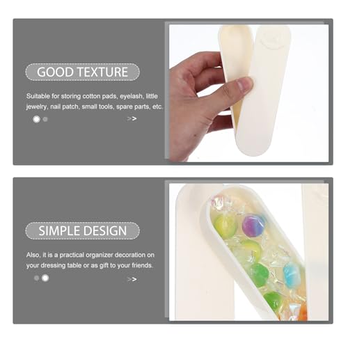 GLEAVI 2pcs Cotton Swab Storage Box with Lid Holder