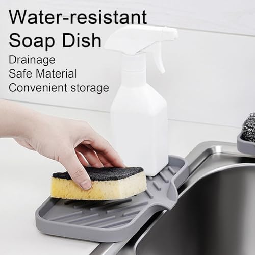 Curfair Soap Dish with Suction Cup and Quick-Dry Design