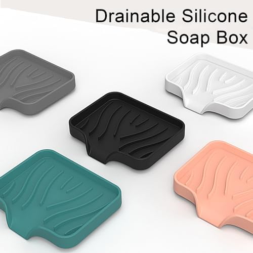 Curfair Soap Dish with Suction Cup and Quick-Dry Design