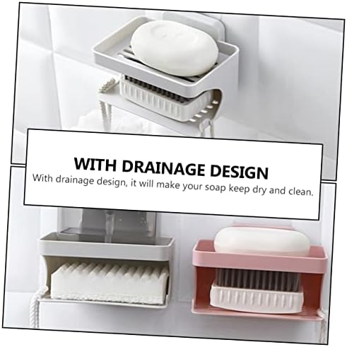 ABOOFAN Double Layer Hanging Soap Rack for Bathroom