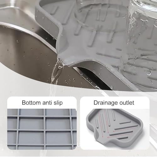 2 Pack Silicone Soap Holder Tray for Shower Kitchen Bathroom
