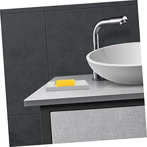 PRETYZOOM 2-Piece Self-Draining Soap Dish for Countertop Bathrooms and Kitchens