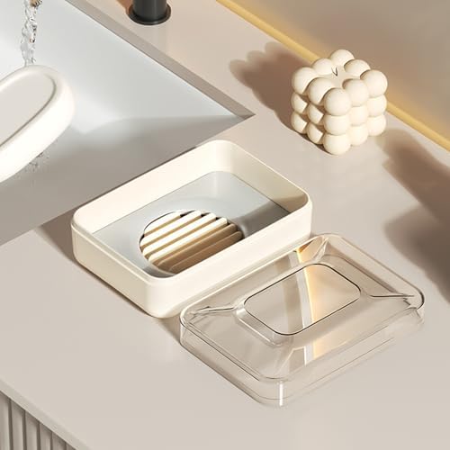 TNNOKL Creative PET Soap Holder for Bathroom and Travel