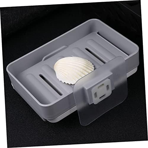 Wall-Mounted Soap Holder Dark Grey Single Layer