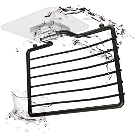 Laigoo 2Pcs Shower Soap Dish Stainless Steel Holder Black