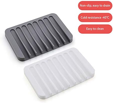 2 Pieces Automatic Drain Soap Dish Waterproof and Drop-Proof 1