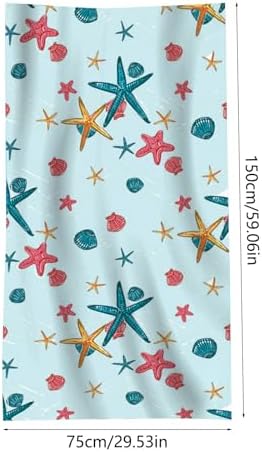 2-Pack Microfiber Beach Towels Lightweight Quick Drying 1