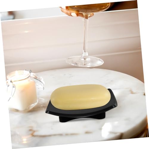 Curved Soap Dish - Sturdy ABS Bar Holder for Bathroom Kitchen