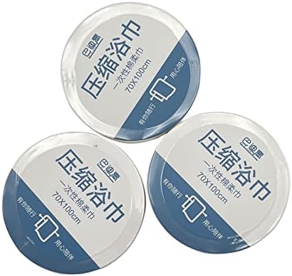 3PCS Large Compressed Towel for Travel Camping Beach